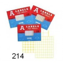 A LABEL - 214    13mm直俓圓型 [2310個裝]