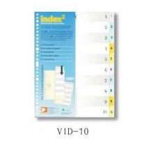 DATA BANK  VID-10  A4 膠質分類索引 ( 1-10 )